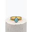 ibzmode Bague Larme Or Turquoise