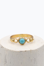 Blue Turquoise Stone Rings