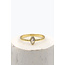 ibzmode Ring Stone Gold White