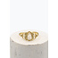 ibzmode Bague Queen's Tear Or Blanc
