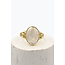 ibzmode Bague Miroir Pierre Or Blanc