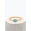 ibzmode Bague Spirale Pierre Or Turquoise