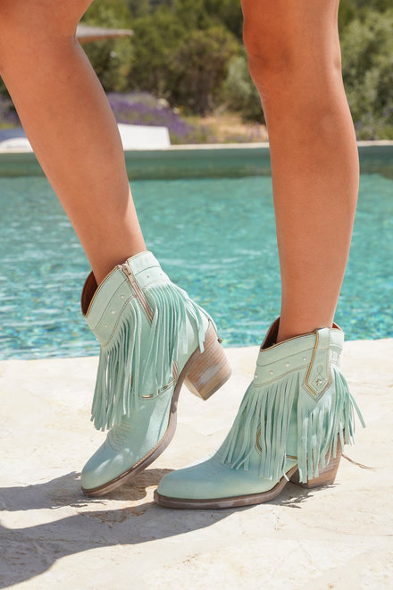 Ankle boots Basket Aqua
