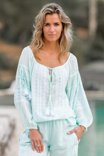 Bluse Quaste Mint