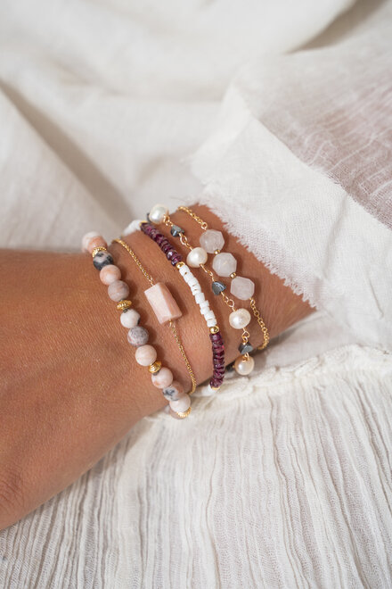 Bracelet stones Pink