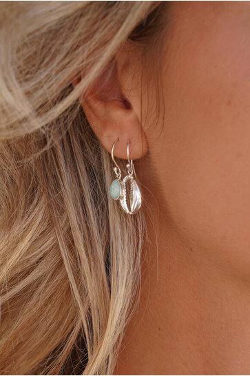 Earrings Amazonite Silver