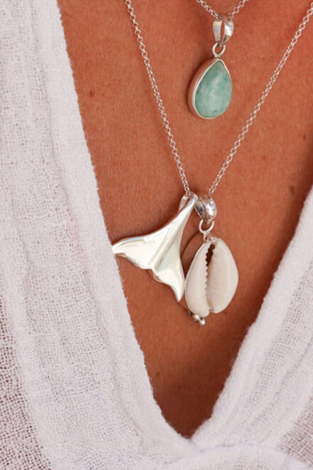 Pendant Whale Tail Silver