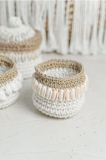 Mandje Crochet Shell