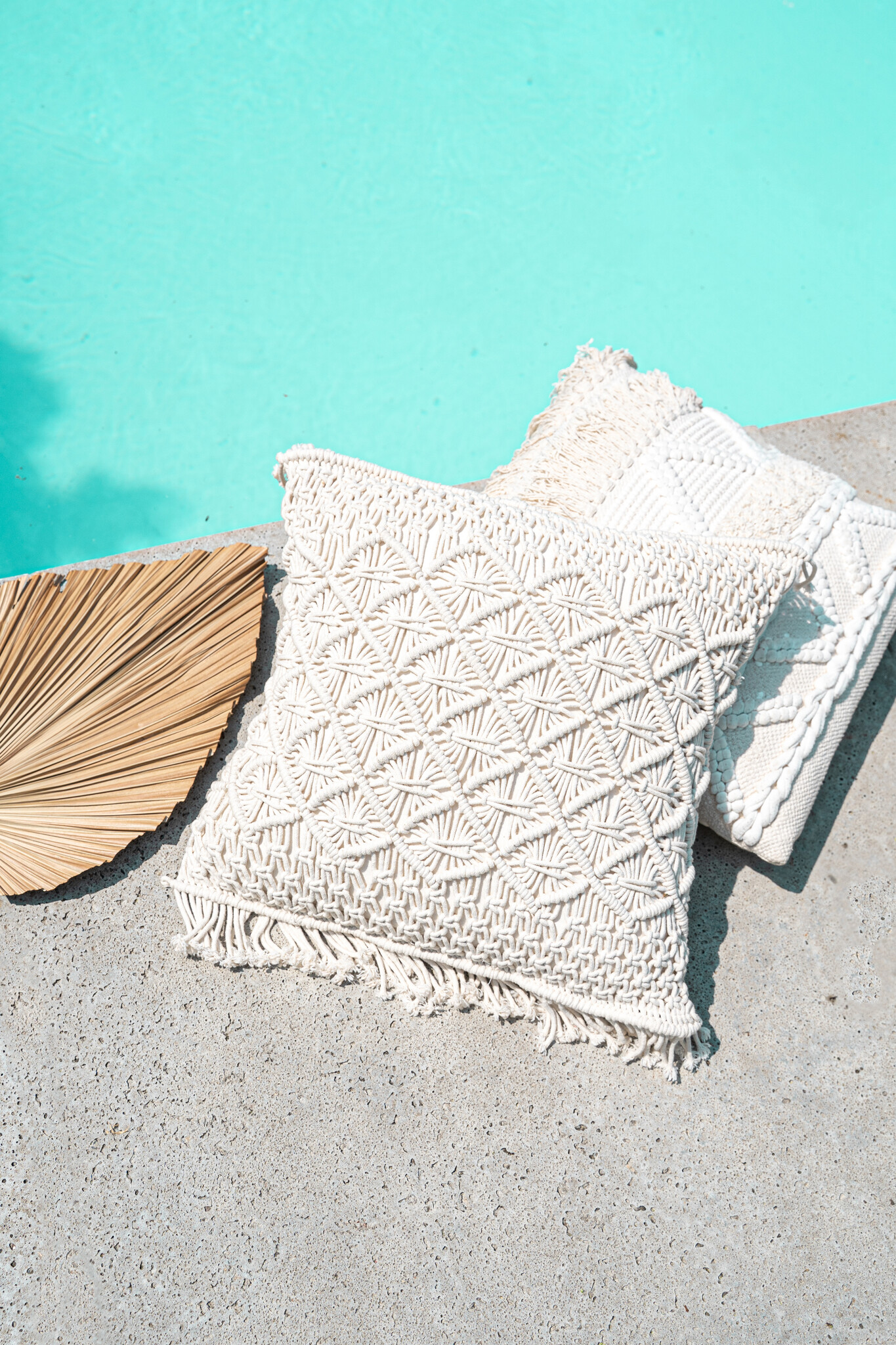 ibzhome Handwoven Cushion Cover Macrame 50x50cm