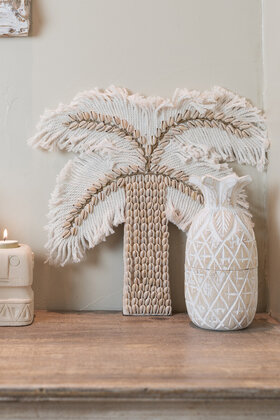 Wall Hanger Palm Tree Buli White