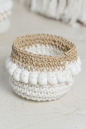 Basket Crochet Lilin Shell