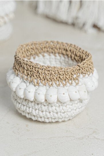 Mandje Crochet Lilin Shell