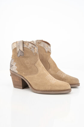 Stiefelette Sauvage Taupe