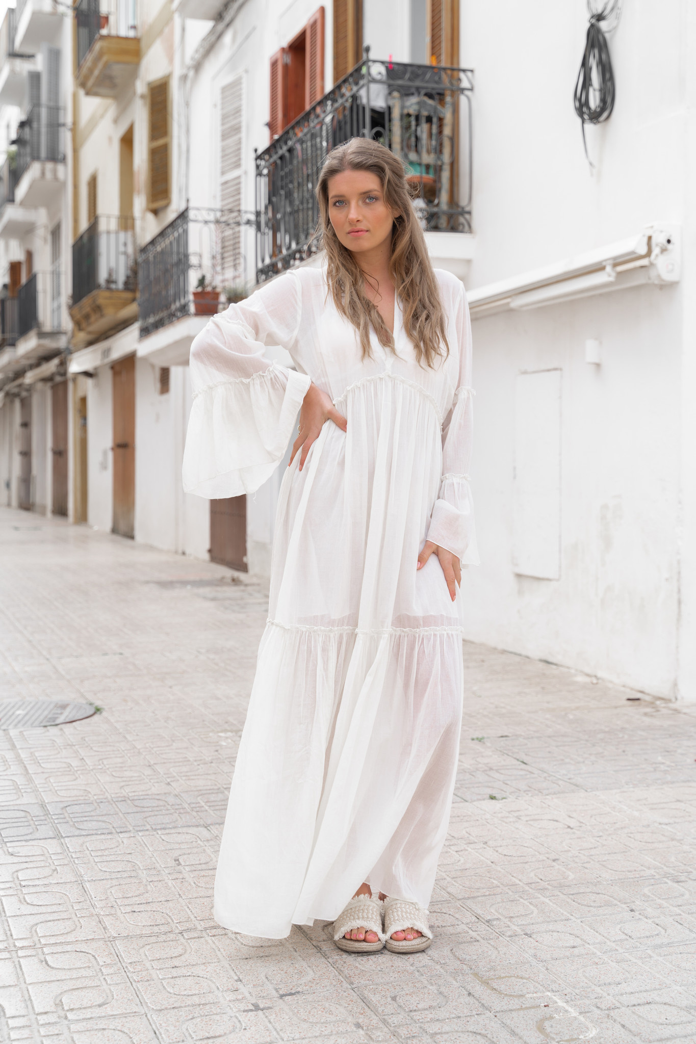 Abril Maxikleid – Elfenbein main image 0