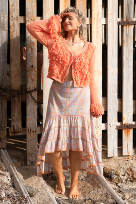 Skirt Ruffled Rococo Multi