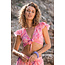 Isla Ibiza Top Tie Dye Flower Pink