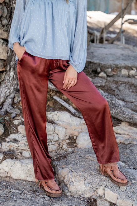 Pantalon Liv Bordeaux