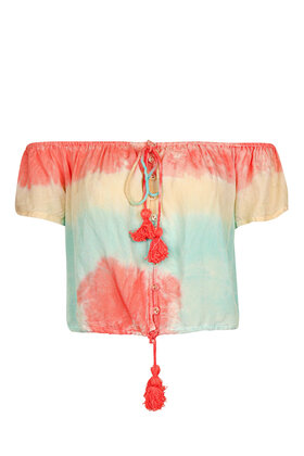 Off Shoulder Top Crazy Coral