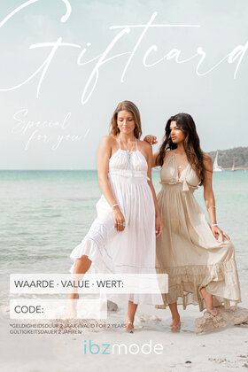 Geschenkgutschein von 25 € bis 250 € Ibzmode