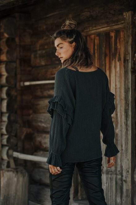 Blouse Lima Washed Anthracite