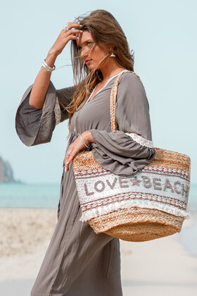 Beach Bag Love & Beach Silver