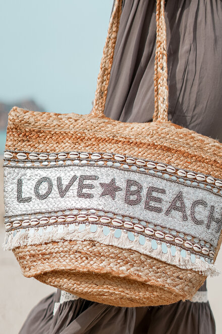Beach Bag Love & Beach Silver