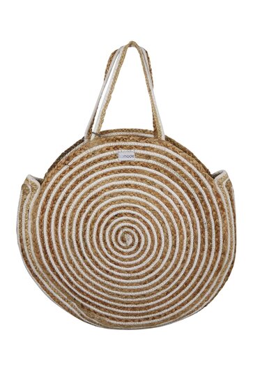 Sac Jute Rond Blanc