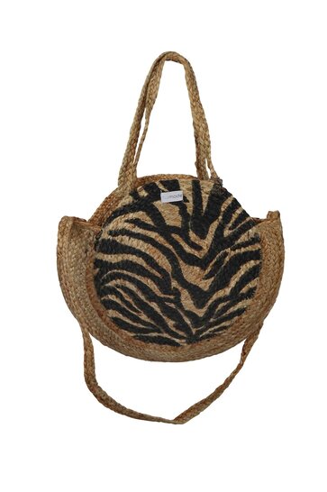 Sac Rond Zèbre Noir