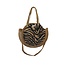 ibzmode Tasche rund Zebra schwarz