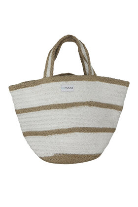 Tasche Mini Stripe Weiß