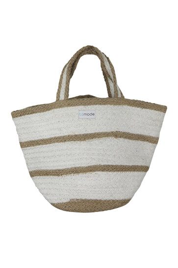 Tasche Mini Stripe Weiß