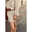 ibzmode Bag Jute Round Silver