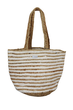 Tasche Streifen Weiß