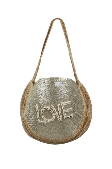 Sac Rond Amour Doré