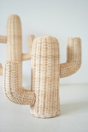 Pendeck Cactus en rotin