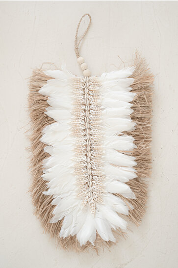 Walldecor Off White Feather