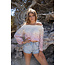 ibzmode Off Shoulder Top Goldy Leaf Pink