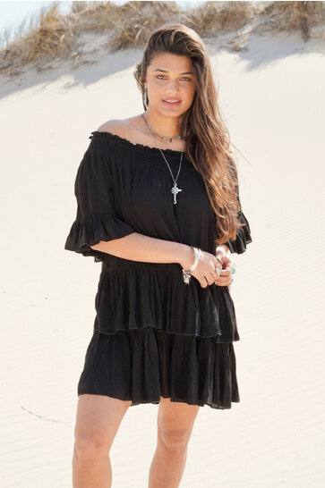 Robe Volants Noir
