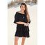 ibzmode Kleid Rüschen Schwarz