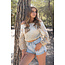 ibzmode Off Shoulder Top Goldy Leaf Ivory