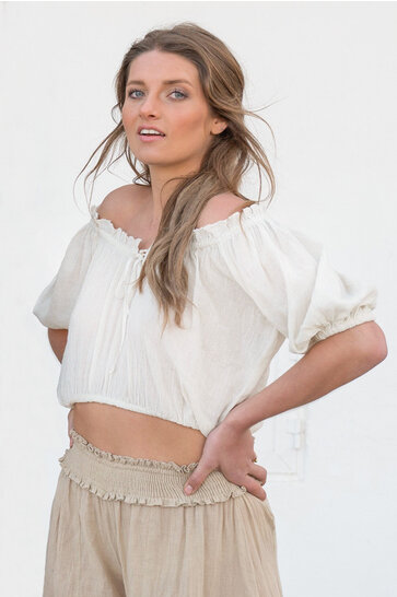 Crop Top Marfil Gitano
