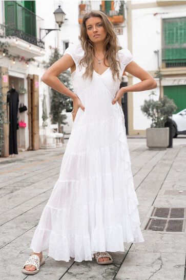 Vestido Cruzado Evita Blanco