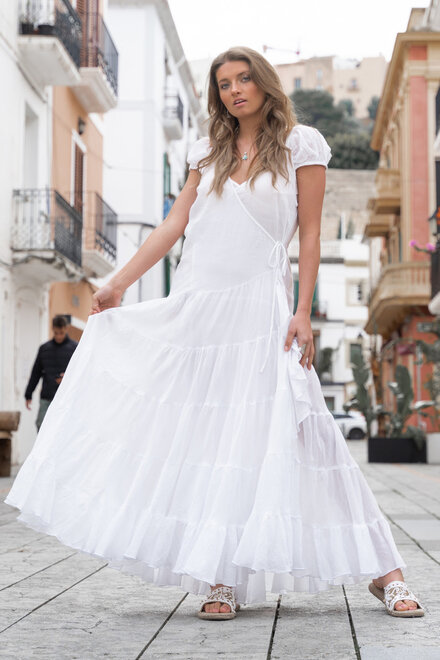 Wrap dress Evita White