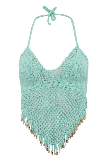 Häkeltop Lune Aqua