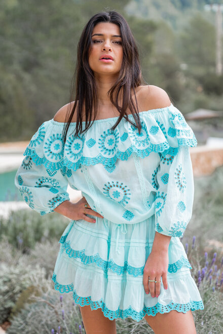 Jupe-short Gisele Menthe