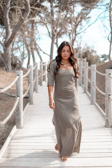 Robe longue Luciano Taupe