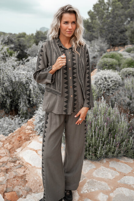 Ästhetische Hose Khaki