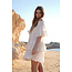 ibzmode Kurzes Kleid Rüschen Lurex Sand