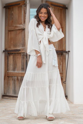 ibzmode Jupe gitane Lucia Beige