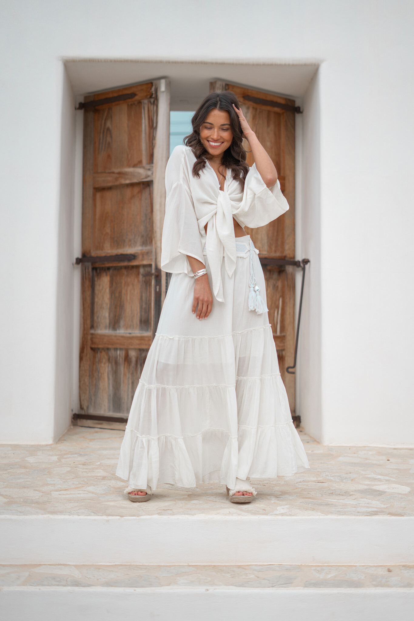 ibzmode Jupe gitane Lucia Beige